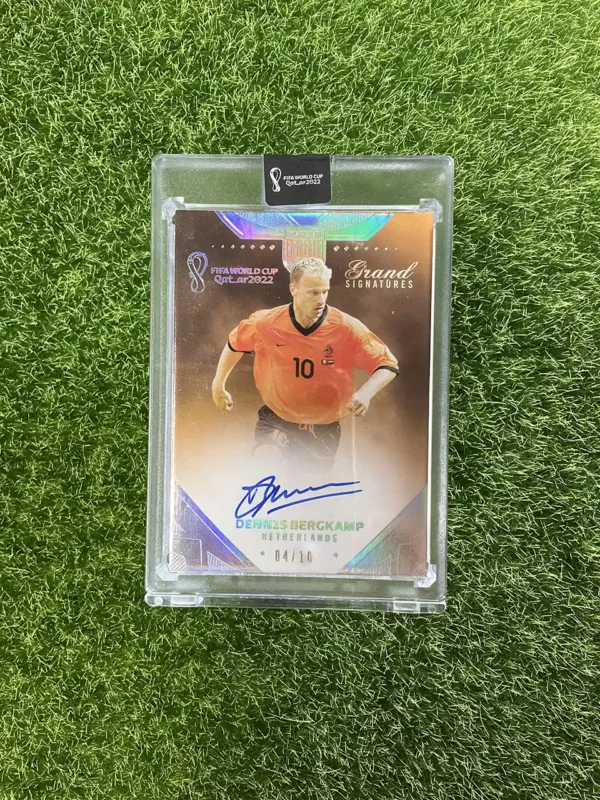 2022 Panini Eminence FIFA World Cup Dennis Bergkamp Grand Signatures Auto 04/10