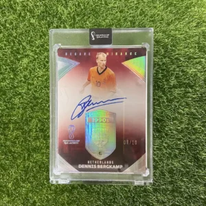 2022 Panini Eminence FIFA World Cup Dennis Bergkamp Decade Dominance 1990s Diamond Auto 08/10