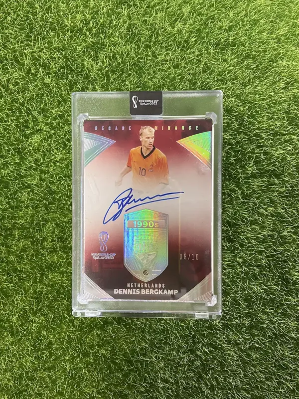 2022 Panini Eminence FIFA World Cup Dennis Bergkamp Decade Dominance 1990s Diamond Auto 08/10