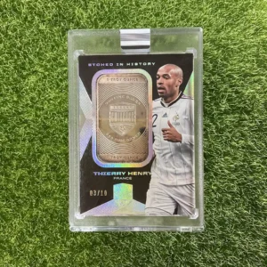 2018 Panini Eminence Soccer Thierry Henry Etched in History Silver Bar 03/10