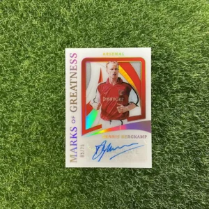 2021 Panini Immaculate Collection Soccer Dennis Bergkamp Marks of Greatness Auto 05/25