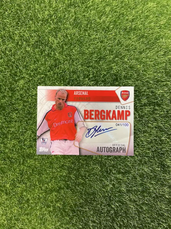 2015-16 Topps Premier Club Dennis Bergkamp Auto 41/100