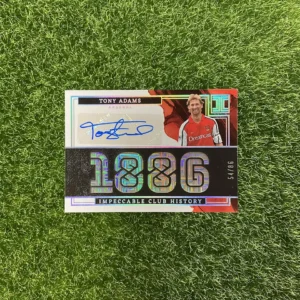 2022-23 Panini Impeccable Club History Tony Adams Auto 54/99