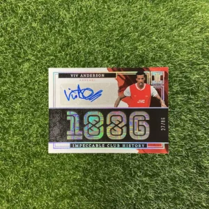2022-23 Panini Impeccable Club History Viv Anderson Patch Auto 27/35