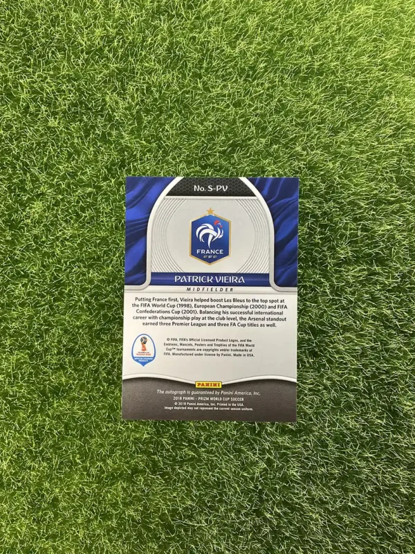 2018 Panini Prizm World Cup Patrick Vieira Signatures Auto - Image 2