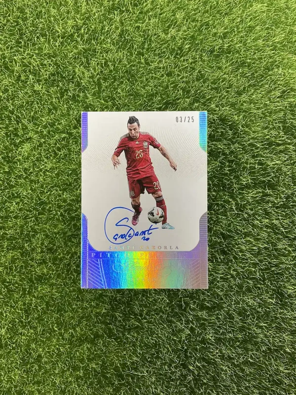 2015-16 Panini Flawless Soccer Santi Cazorla Flawless Autographs 03/25
