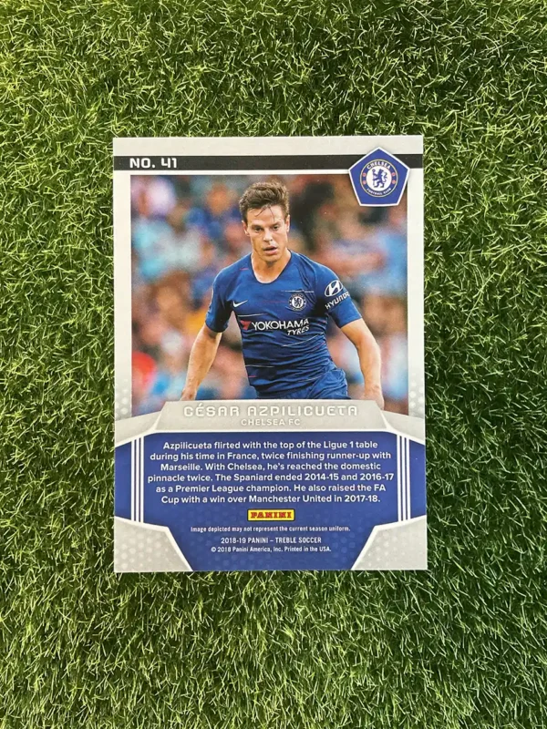 2018-19 Panini Treble Soccer César Azpilicueta Base Set - Image 2