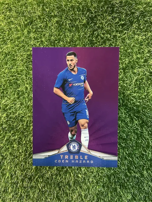 2018-19 Panini Treble Soccer Eden Hazard Purple Parallel 42/49
