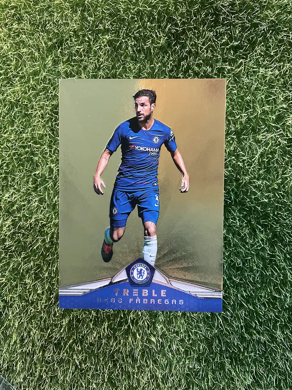 2018-19 Panini Treble Soccer Cesc Fàbregas Gold Parallel