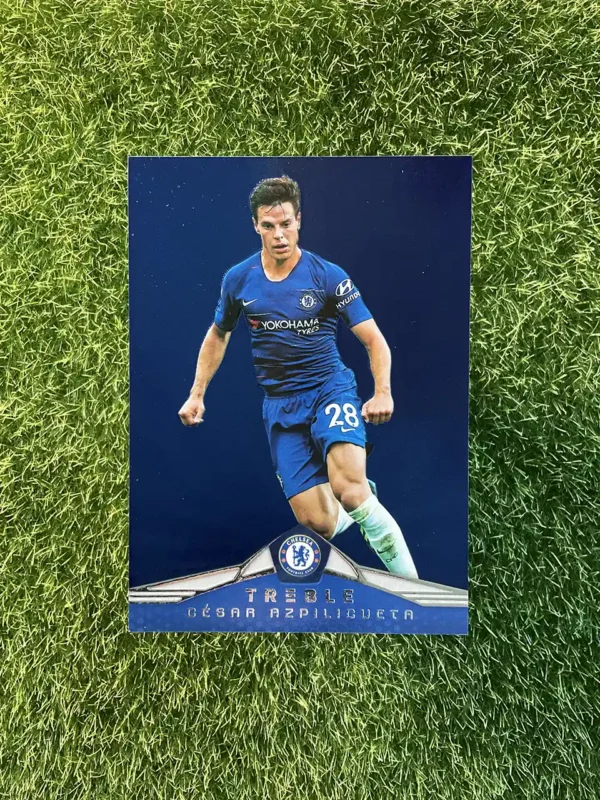 2018-19 Panini Treble Soccer César Azpilicueta Blue Parallel 52/75