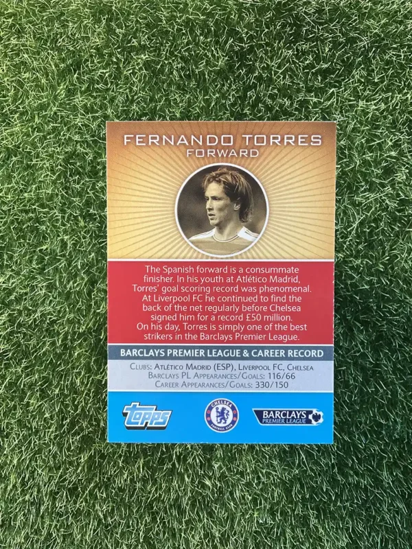 2011-12 Topps Premier League Fernando Torres Authentics Refractor - Image 2