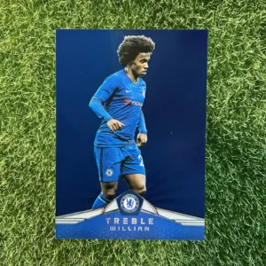 2018-19 Panini Treble Soccer Willian Blue Parallel