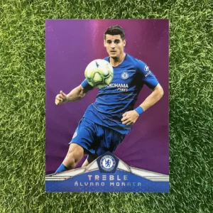 2018-19 Panini Treble Soccer Álvaro Morata Purple Parallel 43/49