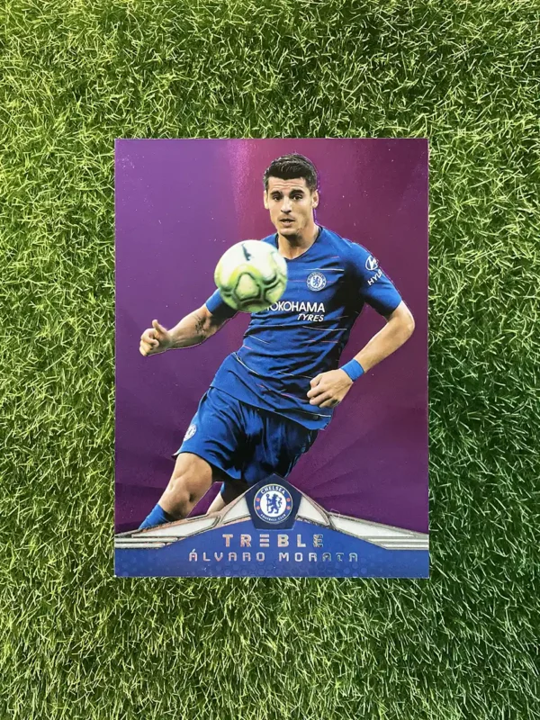 2018-19 Panini Treble Soccer Álvaro Morata Purple Parallel 43/49