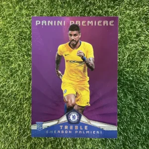 2018-19 Panini Treble Soccer Emerson Palmieri Panini Premiere Purple Parallel Rookie Card 16/49