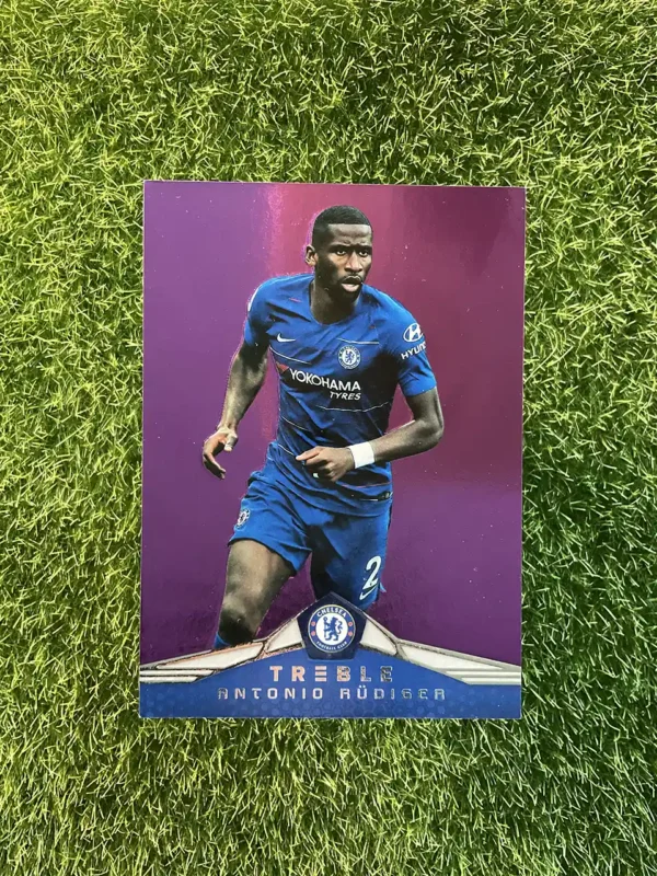 2018-19 Panini Treble Soccer Antonio Rüdiger Purple Parallel 03/49