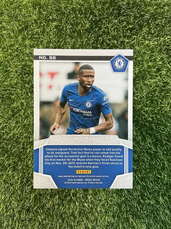 2018-19 Panini Treble Soccer Antonio Rüdiger Purple Parallel 03/49 - Image 2