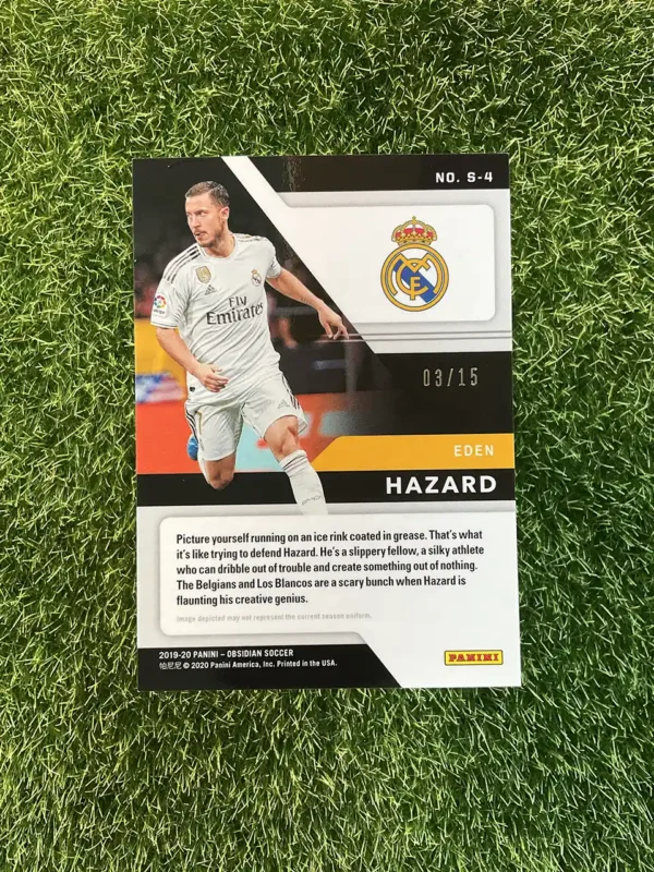 2019-20 Panini Obsidian Soccer Eden Hazard Supernova 03/15 - Image 2