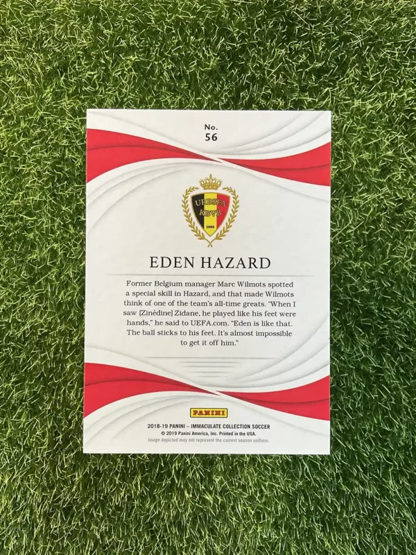 2018-19 Panini Immaculate Collection Soccer Eden Hazard Base Set 17/25 - Image 2