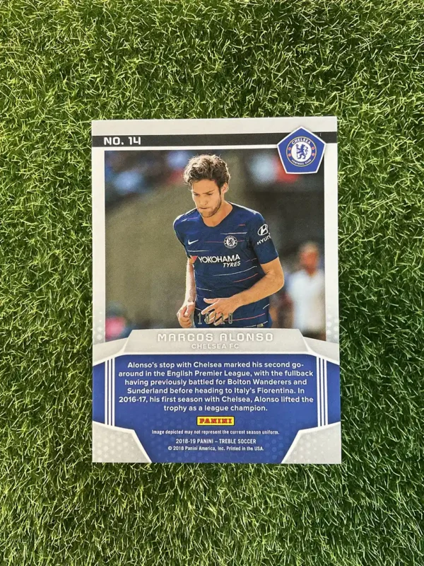 2018-19 Panini Treble Marcos Alonso Green - Image 2