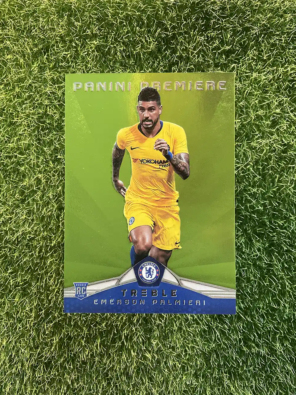 2018-19 Panini Treble Panini Premiere Emerson Palmieri Rookie Green 7/10