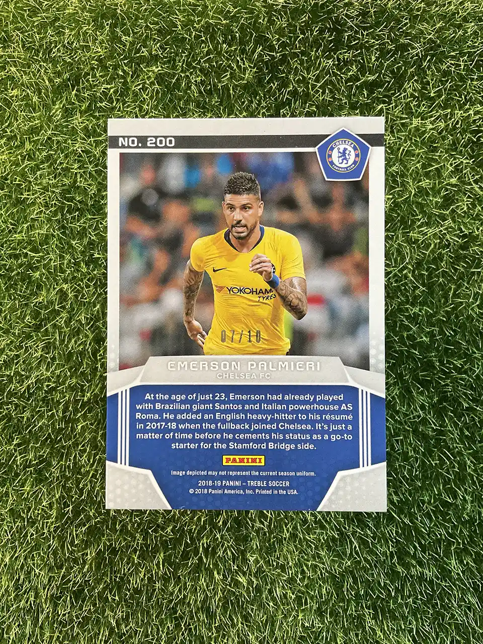 2018-19 Panini Treble Panini Premiere Emerson Palmieri Rookie Green 7/10 - Image 2