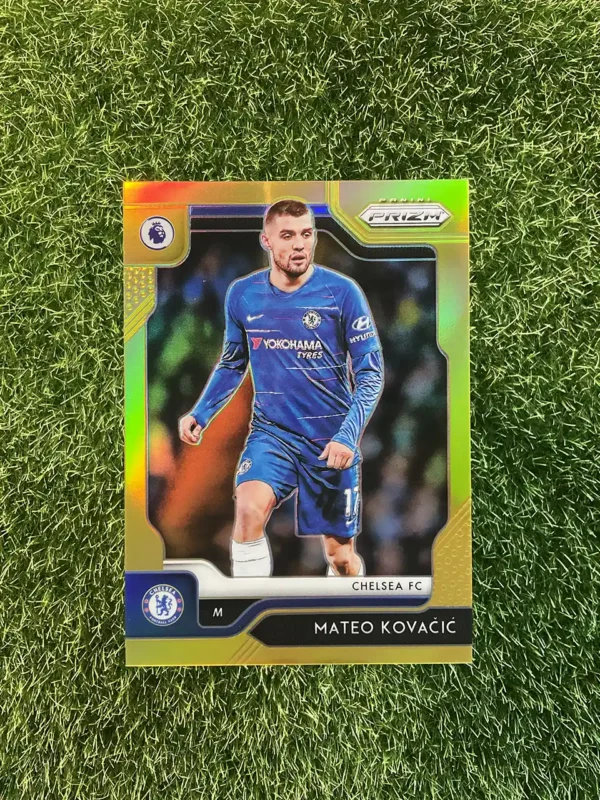 2019-20 Panini Prizm Premier League Soccer Mateo Kovačić Gold Prizm 08/10