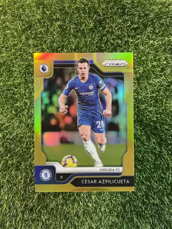 2019-20 Panini Prizm Premier League Soccer César Azpilicueta Gold Prizm 05/10
