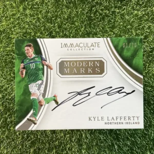 2017 Panini Immaculate Collection Soccer Kyle Lafferty Modern Marks Auto 61/75