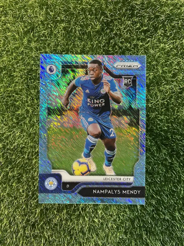 2019-20 Panini Prizm Premier League Soccer Nampalys Mendy Blue Shimmer Prizm Rookie Card 2/8
