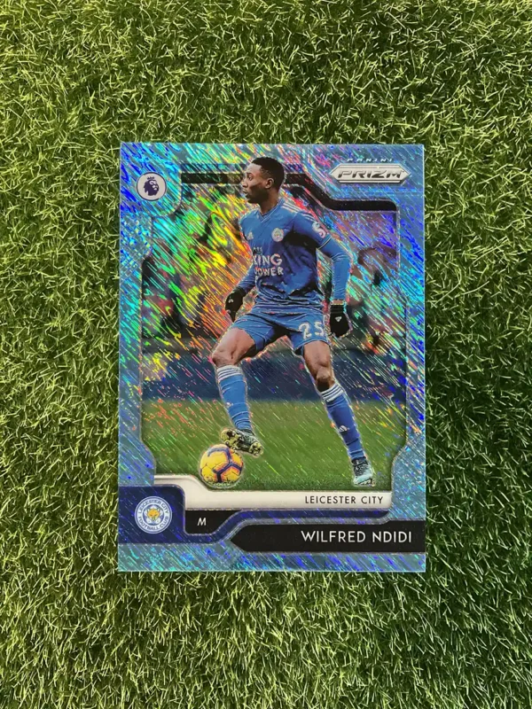 2019-20 Panini Prizm Premier League Soccer Wilfred Ndidi Blue Shimmer Prizm 1/8