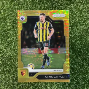 2019-20 Panini Prizm Premier League Soccer Craig Cathcart Gold Power Prizm 09/10