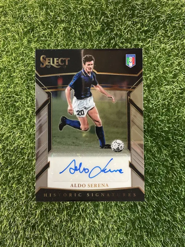 2017-18 Panini Select Soccer Aldo Serena Historic Signatures Auto 244/299
