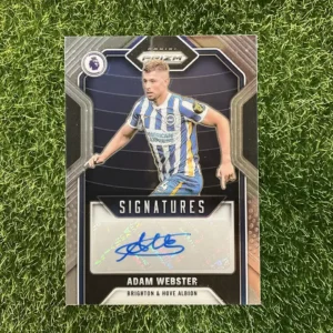 2021-22 Panini Prizm Premier League Soccer Adam Webster Signatures Silver Prizm Auto