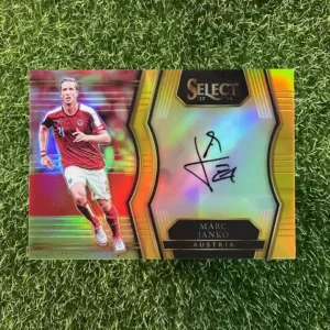 2017-18 Panini Select Soccer Marc Janko Select Signatures Gold Prizm Auto 09/10