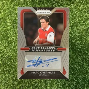 2020-21 Panini Prizm Premier League Soccer Marc Overmars Club Legends Signatures Silver Prizm Auto