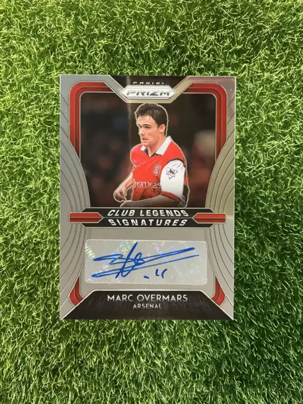 2020-21 Panini Prizm Premier League Soccer Marc Overmars Club Legends Signatures Silver Prizm Auto