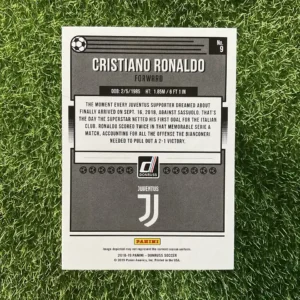 2018-19 Panini Donruss Soccer Cristiano Ronaldo Base Set #9