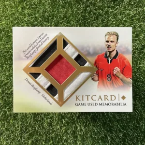 2016 Futera Unique Dennis Bergkamp Kitcard Dual Game-Worn Patch 24/32