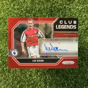 2021-22 Panini Prizm Premier League Soccer Lee Dixon Club Legends Red Prizm Auto