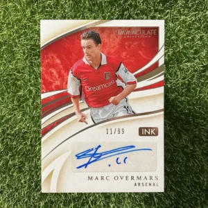 2020 Panini Immaculate Collection Soccer Marc Overmars Ink Auto 11/99