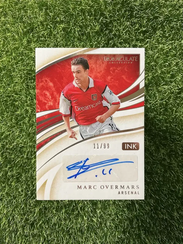 2020 Panini Immaculate Collection Soccer Marc Overmars Ink Auto 11/99