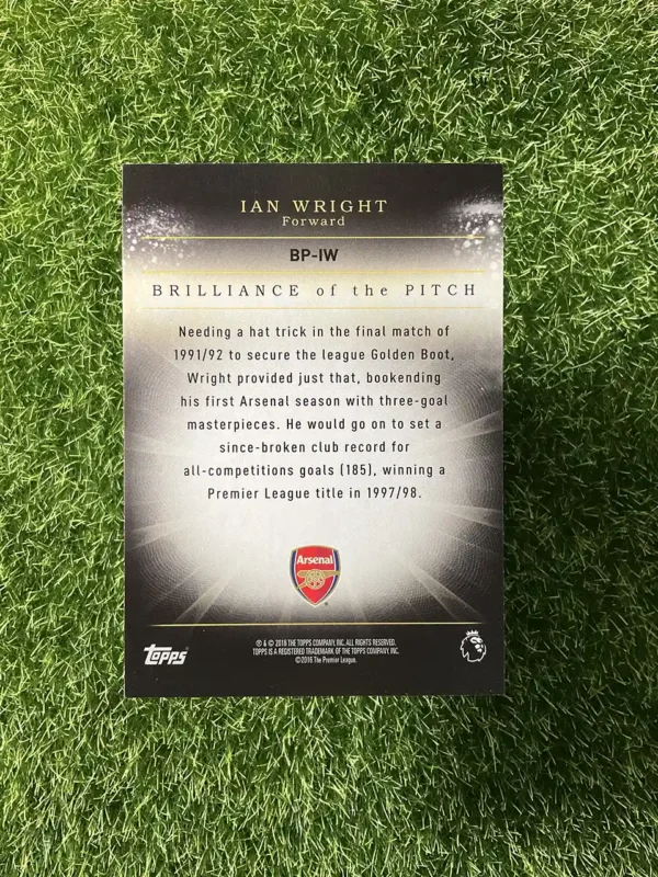 2018 Topps Premier Gold Brilliance of the Pitch Ian Wright 53/99 - Image 2