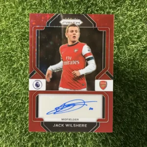 2022-23 Panini Prizm Premier League Soccer Jack Wilshere Signatures Red Mojo Prizm Auto