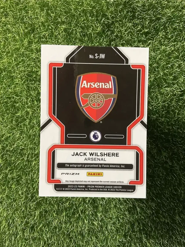 2022-23 Panini Prizm Premier League Soccer Jack Wilshere Signatures Red Mojo Prizm Auto - Image 2