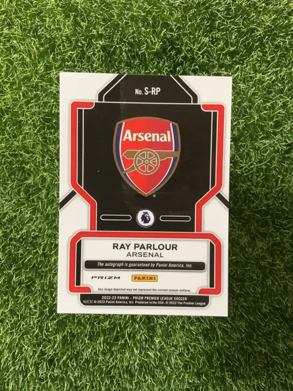 2022-23 Panini Prizm Premier League Soccer Ray Parlour Signatures Blue Mojo Prizm Auto - Image 2