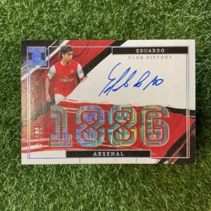 2021-22 Panini Impeccable Premier League Soccer Eduardo Impeccable Club History 1886 Auto