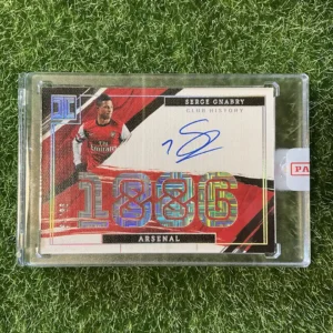 2021-22 Panini Impeccable Premier League Soccer Serge Gnabry Impeccable Club History 1886 Auto