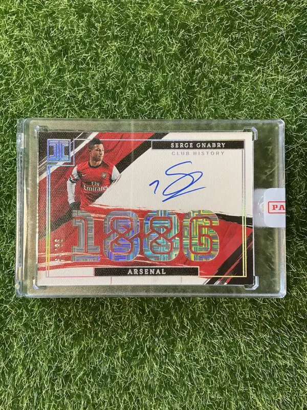 2021-22 Panini Impeccable Premier League Soccer Serge Gnabry Impeccable Club History 1886 Auto