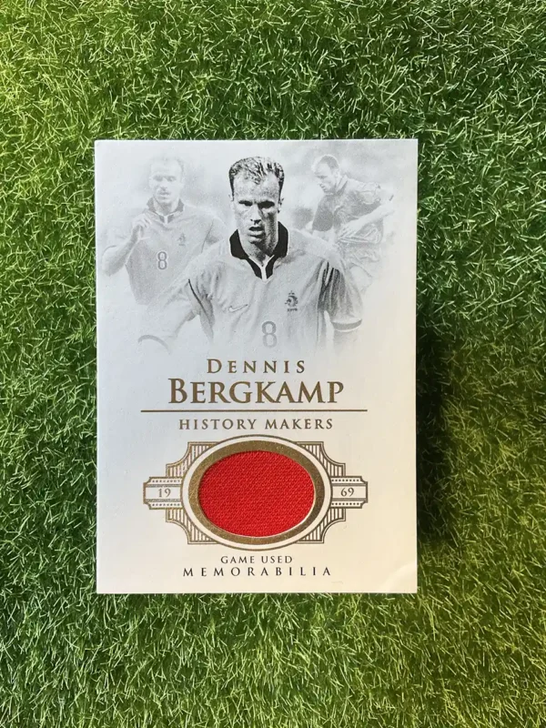 2018 Futera Unique Dennis Bergkamp History Makers Game-Worn Patch 26/34